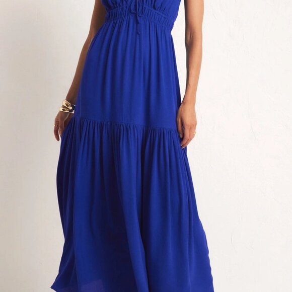 Z SUPPLY Lisbon maxi dress XS in Palace Blue - Picture 6 of 6